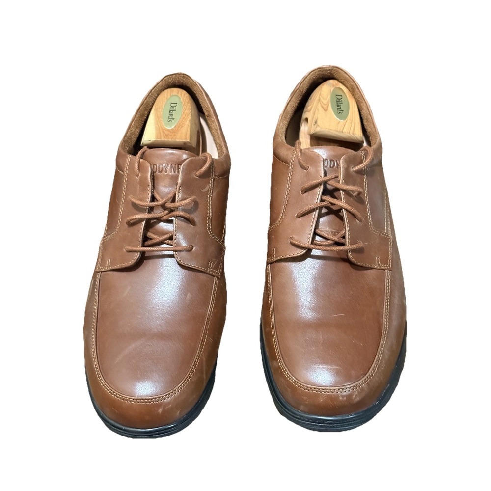 Anodyne‎ No. 12 Brown Leather Oxfords Diabetic Orthotic Shoes Men Sz 14XW EUC